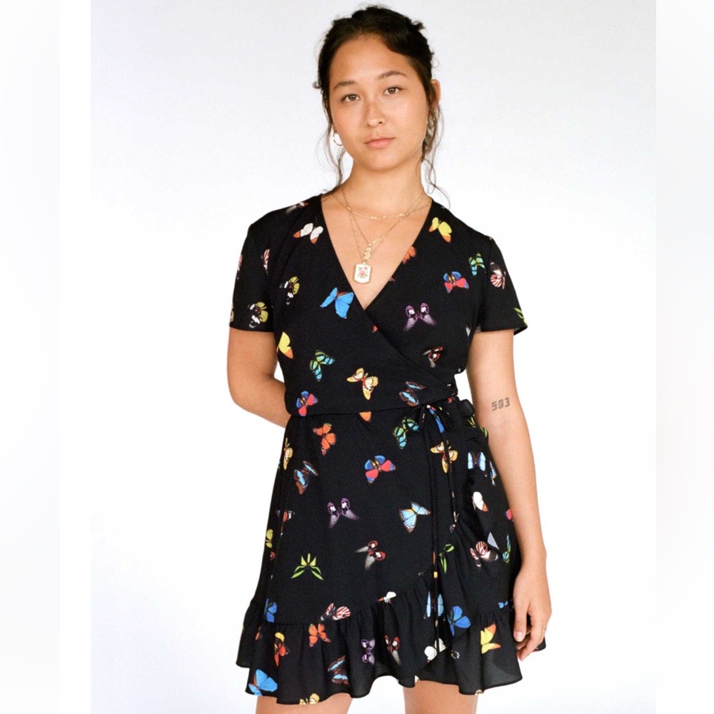 8apart Gaia butterfly wrap dress